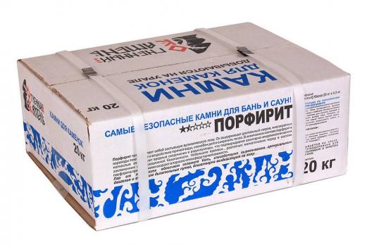 Камни Порфирит обвалованный 20 кг.